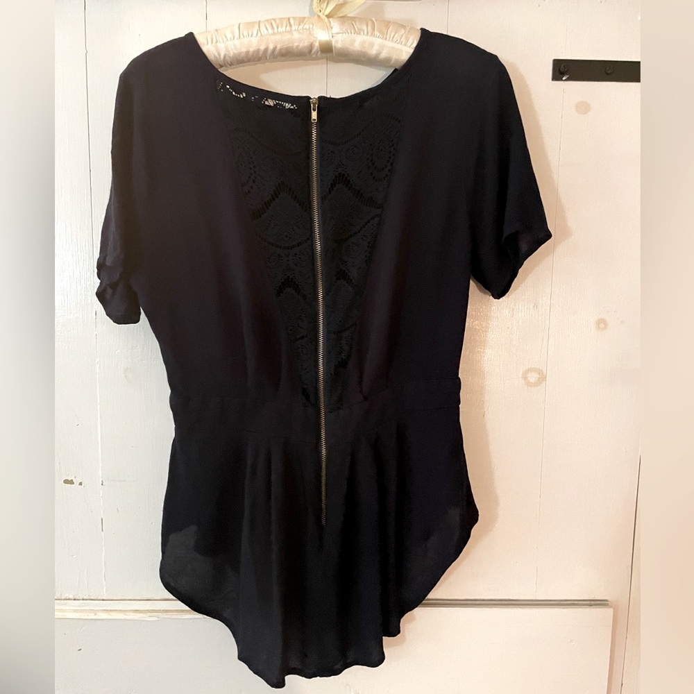 Navy Blue Blouse